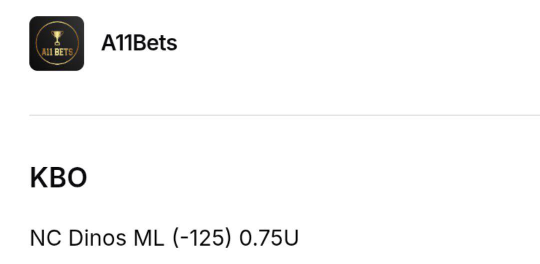 allcappersfreee's tweet photo. #KBO ⚾️
Overnight plays🔥
#kimsvip
#bankrollbill
#dirtybubblebets
#A11bets https://t.co/FDxJoIjaAh