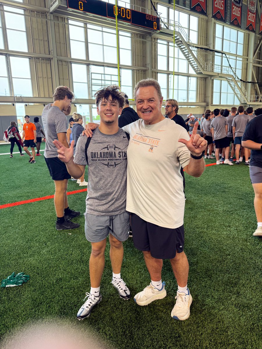GarrettJustice_'s tweet photo. Had a great time at camp!!! @CoachGundy @CoachBrown_DB https://t.co/esVJYIgEwa