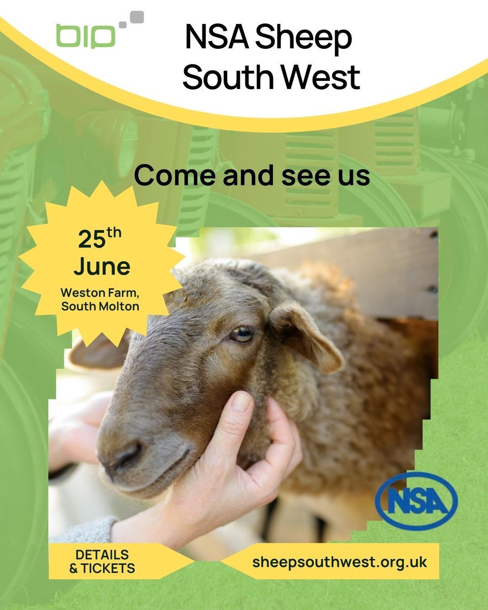 🐑 NSA Sheep South West 2025 is just around the corner!

📅 When: Wednesday, 25th June
📍 Where: Weston Farm, East Knowstone, South Molton, Devon, EX36 4ED

A huge thank you to the Stanbury family for hosting this fantastic event. 🌾