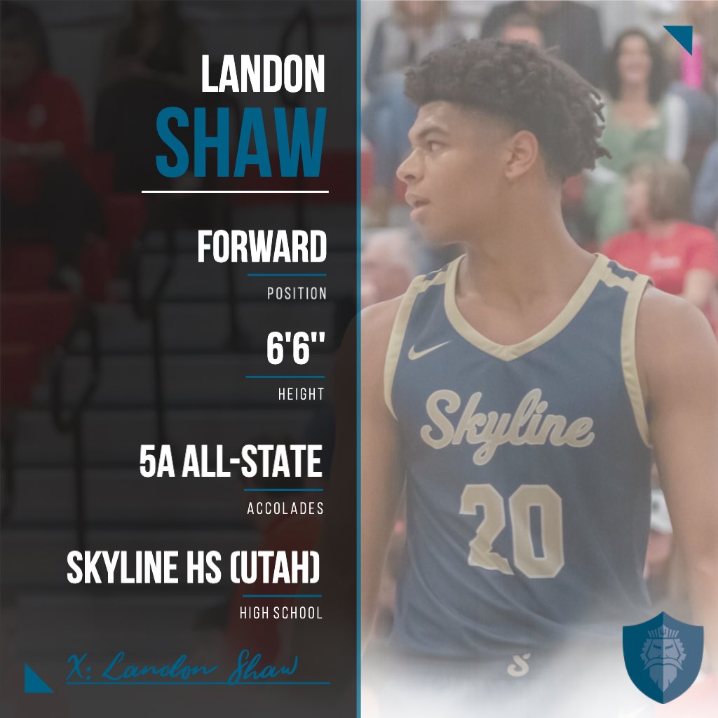 EdmondsHoops's tweet image. 🚨ANOTHER NEW TRITON🚨
Landon Shaw is our next signing! He hails from Skyline HS in Utah and was a 5A All-State selection. He’s going to provide us with a lot of versatility in the front court and on the wing. Welcome, Landon!
#tritonpride