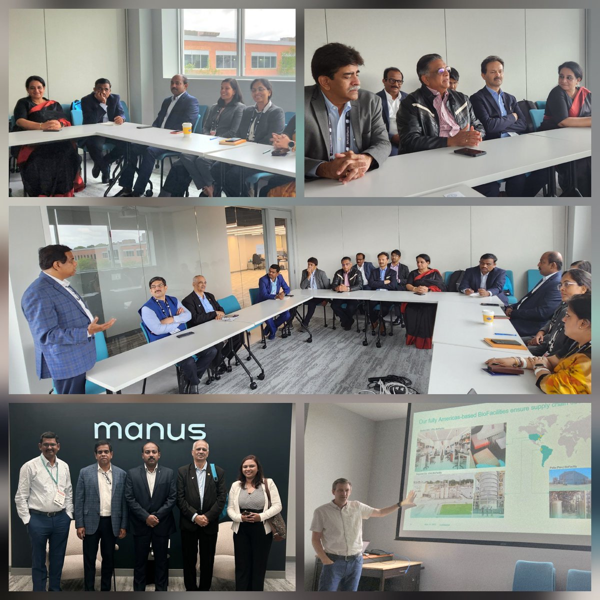 The India Delegation visited <a href="/manusbio/">Manus</a>. The Boston BioFacility is a leading biotech R&amp;D hub, home to top scientists in cell factory engineering &amp; cutting-edge research, driving innovation towards more sustainable solutions &amp; a bioalternative future🌿🧬