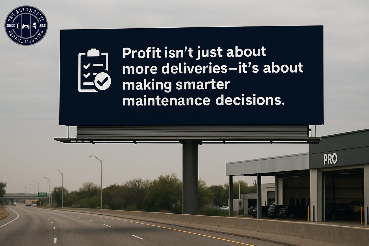 proautorecon's tweet photo. Profit isn’t just about more deliveries—it’s about making smarter maintenance decisions. 🚚💡

Fleet managers, reduce downtime and boost ROI with proactive repair strategies.
Read how: 👉 https://t.co/1ezMGjYeX8

#FleetManagement #AutoRepair #ProAutoRecon https://t.co/rRFGDKHQNZ