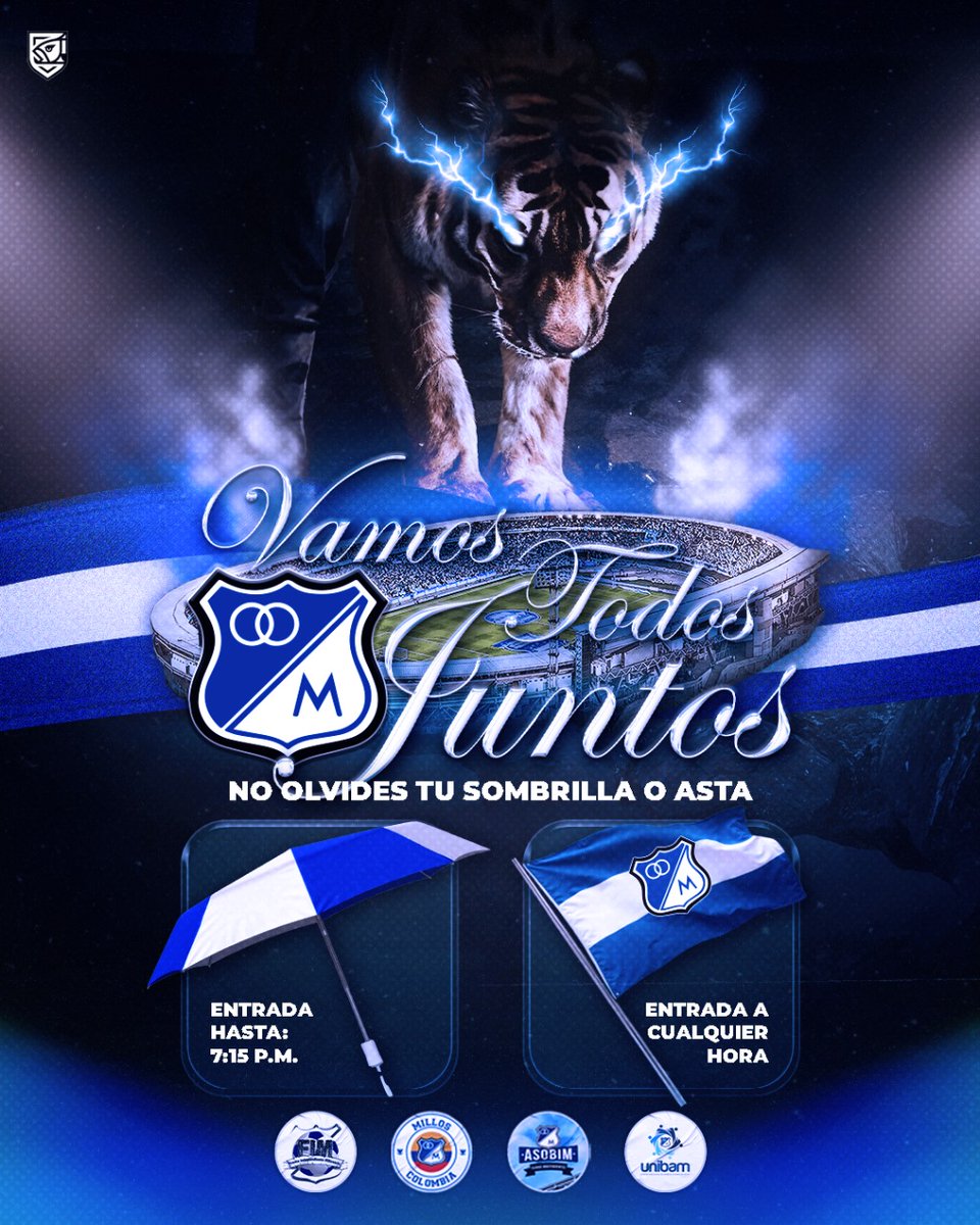 La fiesta la hacemos Todos, vamos <a href="/MillosFCoficial/">Millonarios FC</a>
