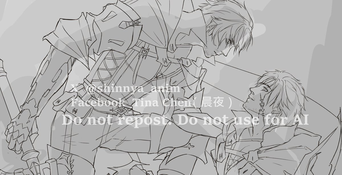 WIP 
The draft has been left on my desktop for two months, finally got time to working on it!

#ff16 #FFXVI #CliveRosfield