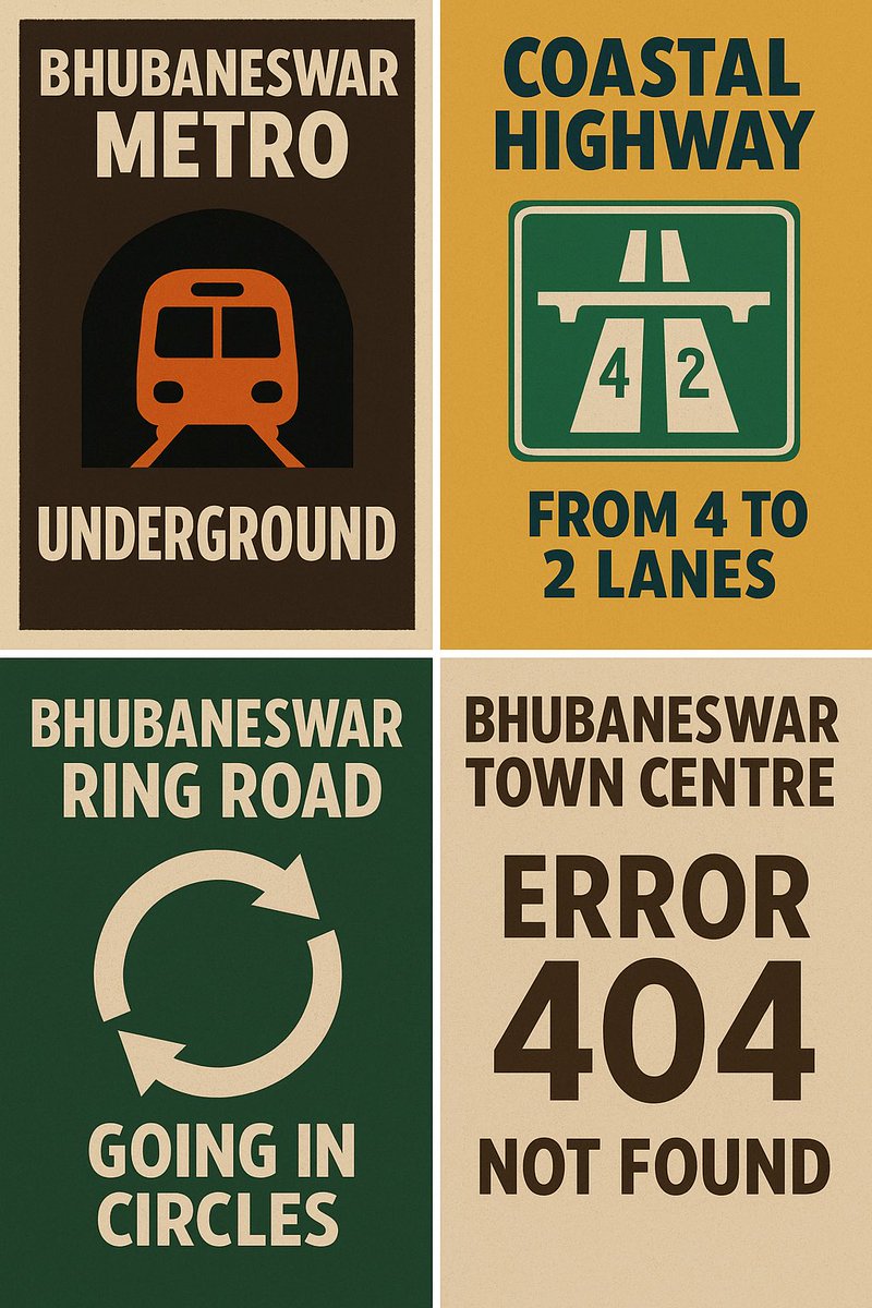 Modi Ji #Bhubaneswar visit on completion of 1 year of BJP Government will mark the following achievements of Double Engine Sarkar😉:

1) Metro 🚇 😝
2) Coastal Highway 🛣️ 👏🏻
3) Bhubaneswar Ring Road 😇
4) Bhubaneswar Town Centre

#BarshaEkUpalabdhiAnek #1YearOfDoubleEngine