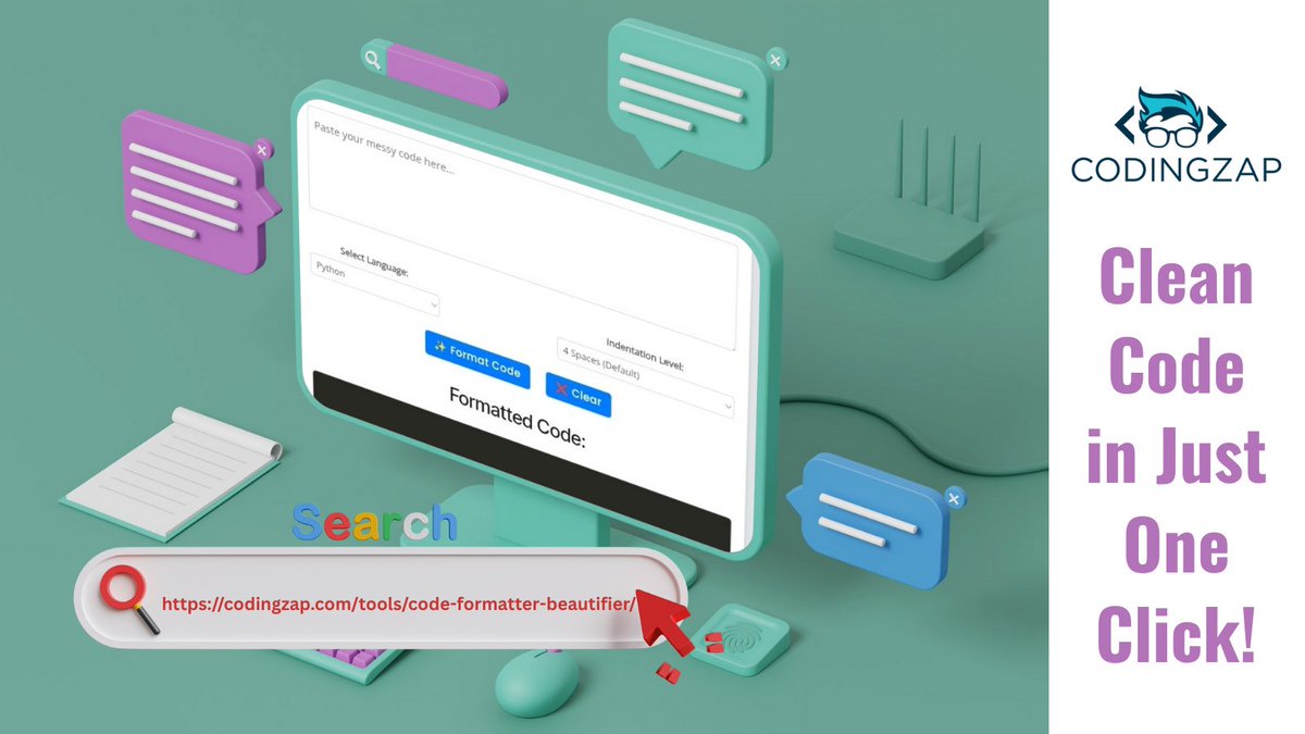 codingzaptech's tweet image. Write code. Paste it. Click format.
That’s it. Your code is now clean, readable &amp;amp; submission-ready! 👨‍💻

Try the free Code Formatter by CodingZap 👇
🔗codingzap.com/tools/code-for…

#CleanCode #CodeFormatter #DevTools #CodingTips #100DaysOfCode #Python #Java #WebDev #programmingjobs