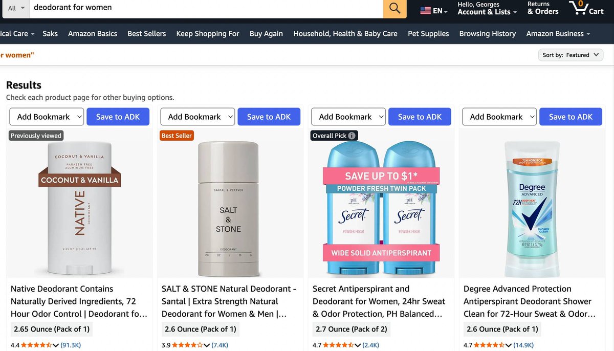 Reminder: save &amp; bookmark any design from Amazon in one-click with AmzDesignKit.

Or browse the library of 34,000 curated by users and updated daily.

Then drop comments on why you think it's a good design, and export all your bookmarked items, with comments, in 1-click.