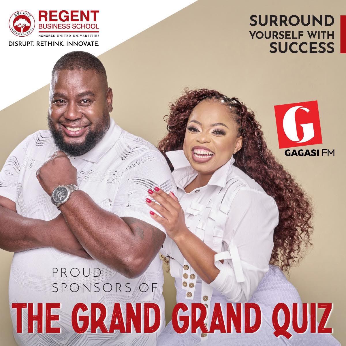 gagasifm's tweet image. It’s the Thursday edition of i #GrandGrandQuiz and playing with us today is uVukani Buthelzi Mtubatuba. Will he get the R1000? 💰

The Grand Grand Quiz is proudly brought to you by Regent Business School. 📚📋

#SurroundYourselfWithSuccess.
#GagasiFM #TheSoundOfKZN
