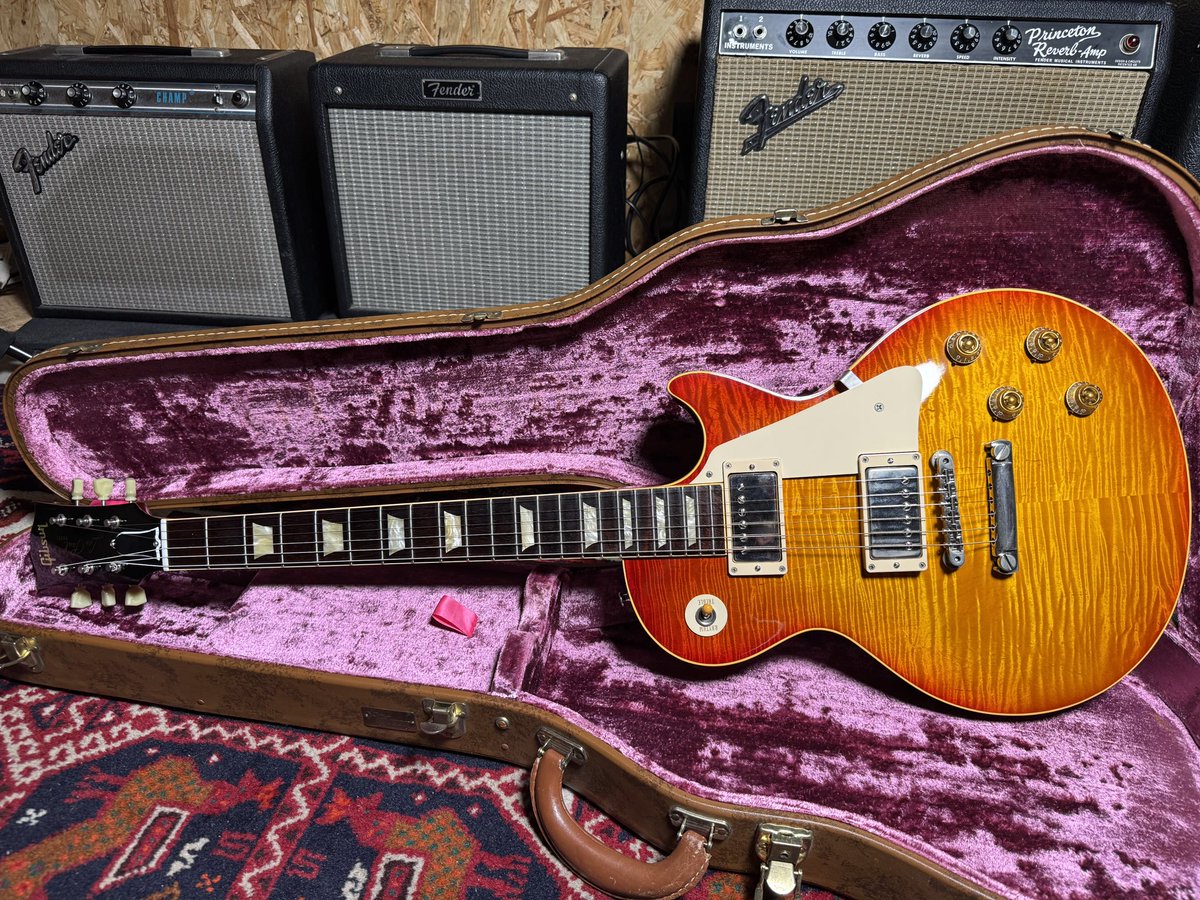 fumiwoya's tweet image. 新入荷🔥 Gibson Historic Collection 1959 Les Paul Standard Reissue BZF Washed Cherry 🔥 非常に高い人気を誇るBrazilian Fingerboardの59レスポールです!指板のハカランダは勿論、トップのフレイムも極上の1本です!
j-guitar.com/products/detai…