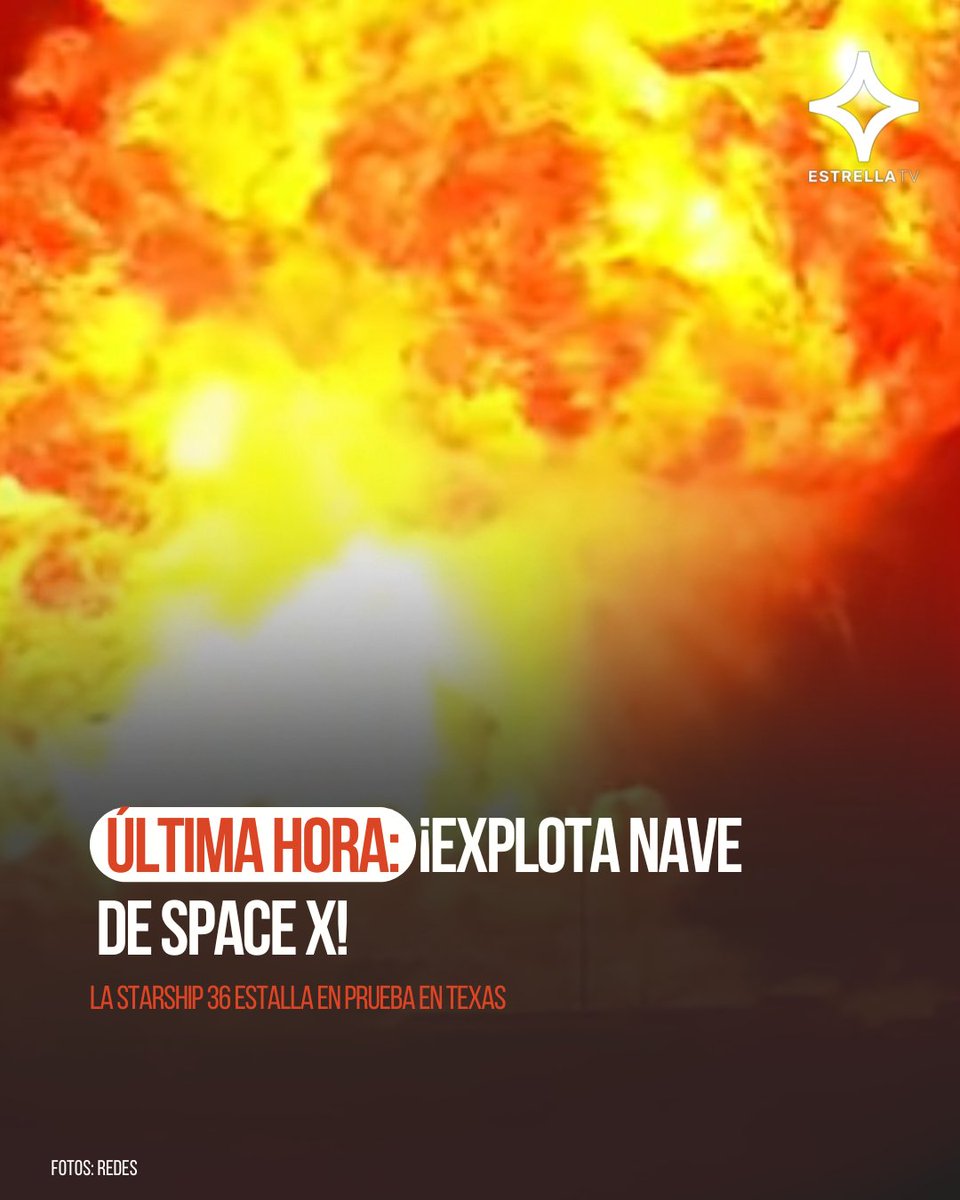 🚨 ÚLTIMA HORA: ¡EXPLOTA NAVE DE SPACE X! 🚀🔥
¡Impresionante! La Starship 36 estalló en Texas durante una prueba... ¡antes siquiera de despegar!
📍 El momento quedó grabado en VIDEO y se hizo viral.
💣 La nave se convirtió en una bola de fuego frente a los ingenieros.