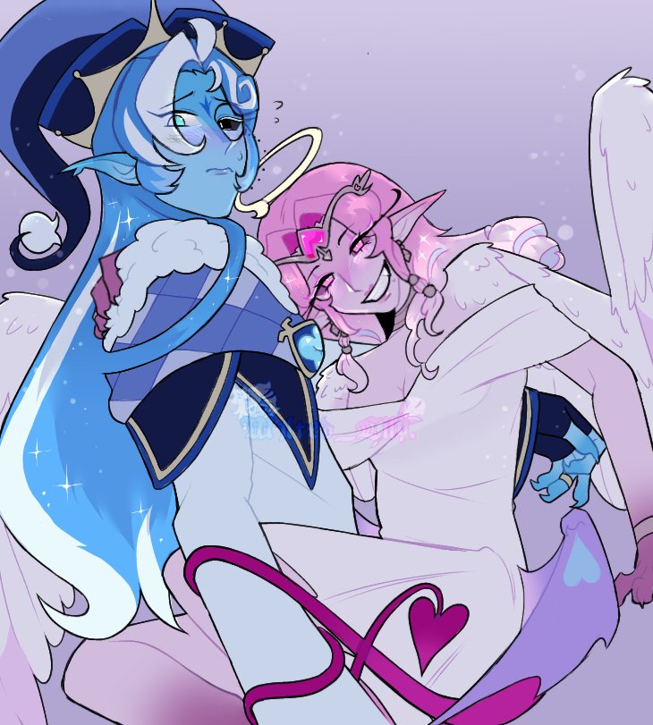 W1lted_Lily's tweet photo. Shadowsugar BUT Sage/fount and Eternal Sugar (corrupt) ?? They look so silly together 💗💙 #ShadowSugar #Sagesugar #fountsugar #Eternalmilk #CRK #crkfanart #eternalsugarcookie #shadowmilkcookie #fountofknowledge #sageoftruth https://t.co/GFqsfquogy