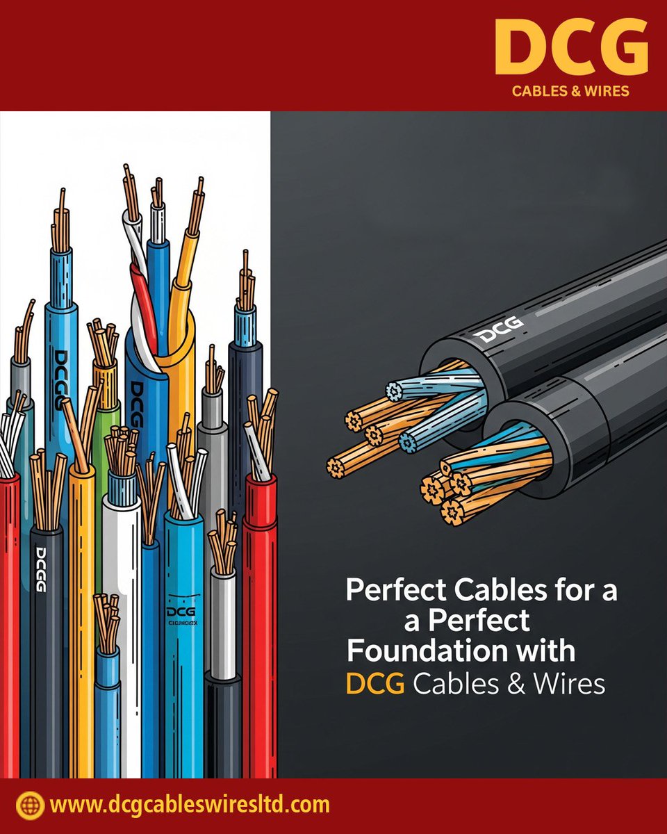 DCGCables's tweet photo. ๐๏ธ Perfect Cable for a Perfect Foundation
Build your home on strength and safety with DCG Cables & Wires โ trusted quality from the ground up. โก๐
#dcgcables #cablesandwires #homewire #Electrical #Electricity #electrician #manufacturingindustry #manufacturer #SUPPLIER https://t.co/wgySILJxXt