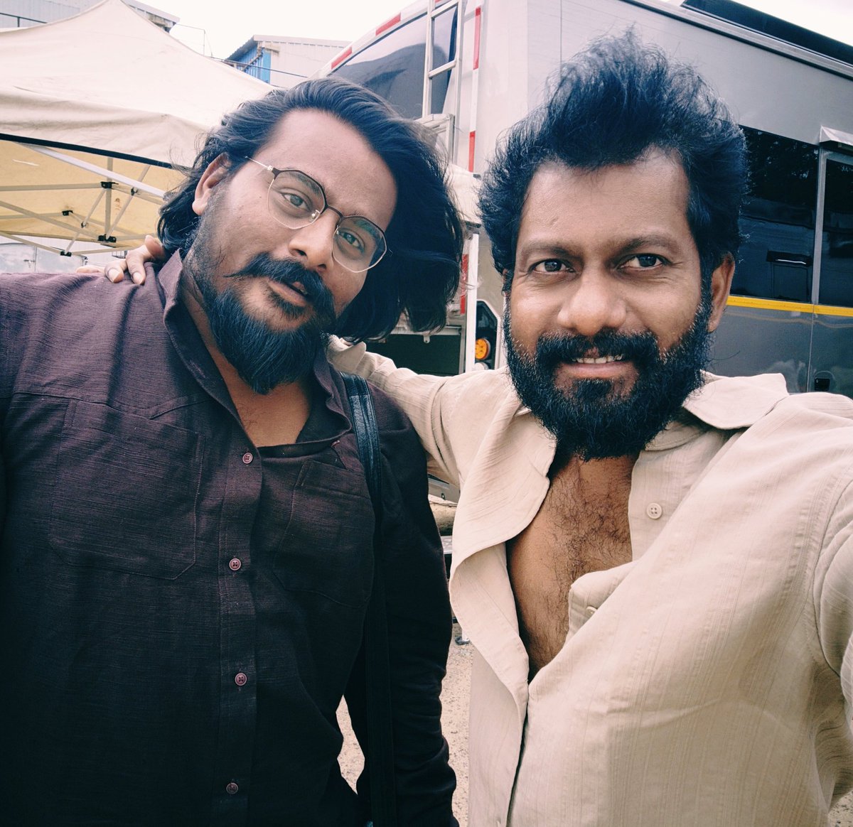 Our Director Buchi Babu sir with me 💪💪💪💪💪💪 Always cool 😎 
#peddi
#costumedesign