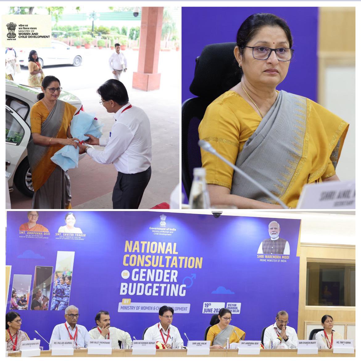 Ministry of WCD (@ministrywcd) on Twitter photo जेंडर बजट पर राष्ट्रीय परामर्श कार्यक्रम के अवसर पर महिला एवं बाल विकास मंत्री श्रीमती <a href="/Annapurna4BJP/">Annapurna Devi</a>,
विज्ञान भवन, नई दिल्ली |
#GenderBudgeting
#GenderBudget #WomensEmpowerment #ViksitBharat
<a href="/PMOIndia/">PMO India</a> | <a href="/Annapurna4BJP/">Annapurna Devi</a> | <a href="/savitrii4bjp/">Savitri Thakur</a> | <a href="/PIBWCD/">PIB WCD</a> जेंडर बजट पर राष्ट्रीय परामर्श कार्यक्रम के अवसर पर महिला एवं बाल विकास मंत्री श्रीमती <a href="/Annapurna4BJP/">Annapurna Devi</a>,
विज्ञान भवन, नई दिल्ली |
#GenderBudgeting
#GenderBudget #WomensEmpowerment #ViksitBharat
<a href="/PMOIndia/">PMO India</a> | <a href="/Annapurna4BJP/">Annapurna Devi</a> | <a href="/savitrii4bjp/">Savitri Thakur</a> | <a href="/PIBWCD/">PIB WCD</a>