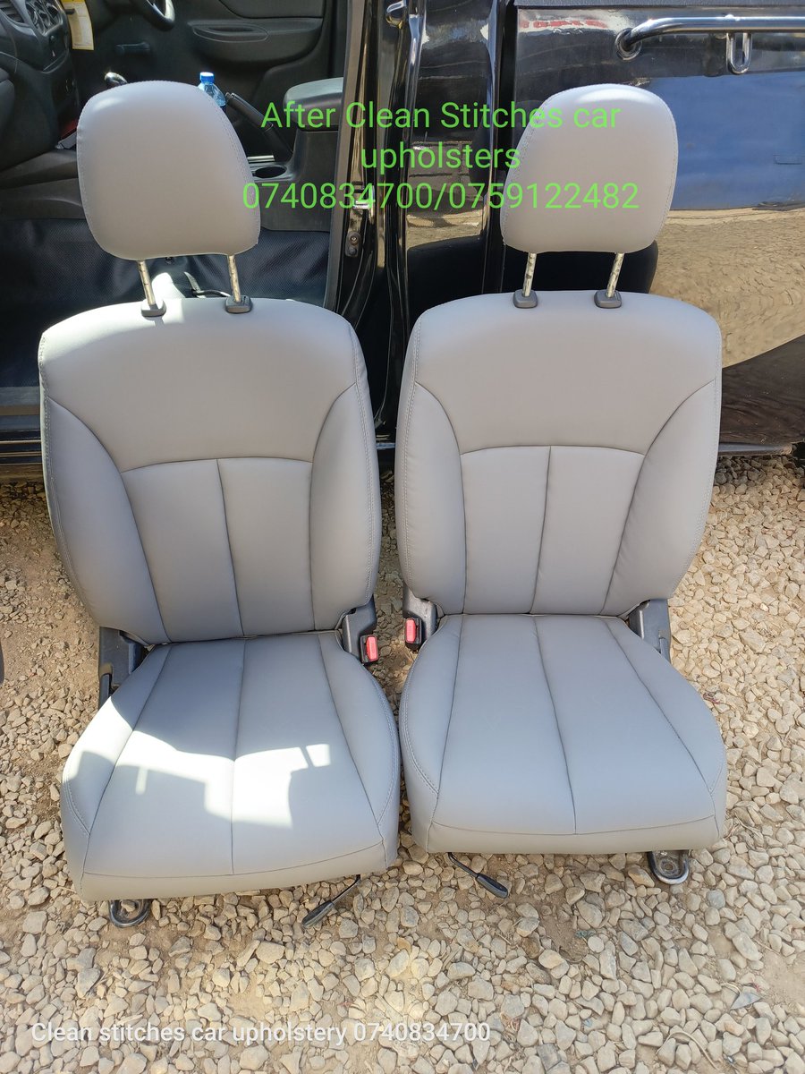 CleanUpholsters's tweet image. Fresh upgrade! We’ve reupholstered pickup seats with sleek greyish checkered synthetic leather—clean, durable, and built to last. Quality work by Clean Stitches! #CarUpholstery #CleanStitches