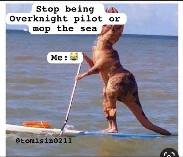 yeesha456's tweet photo. I will rather mop the whole sea 🌊 than to leave Overknight haha 😂 
My 3rd memes entry for Overknight contest @OverKnightsGame https://t.co/f4olPJPhYB