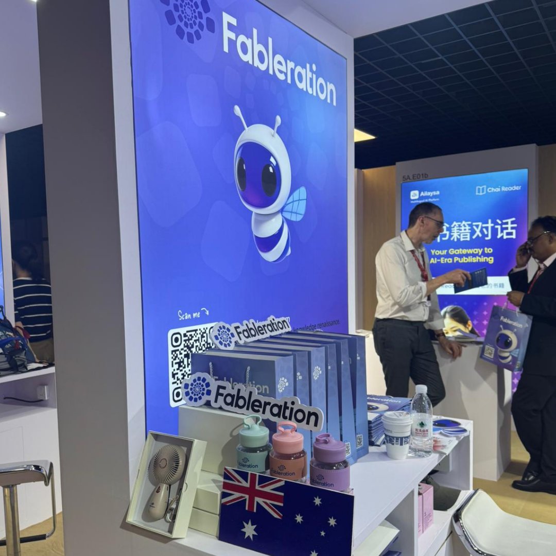 📍 We’re here!

Come visit us at Booth B1 Hall, Zone E, 5A - 5B at the Beijing International Book Fair.

We’re connecting with writers, publishers, and partners who believe that the future of publishing needs bold ideas and better systems.

Let’s goo!
#BIBF2025 #FablerationAtBIBF