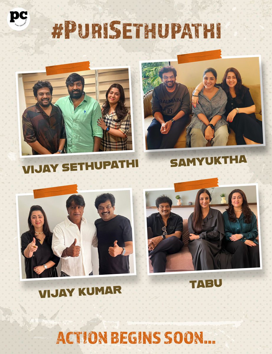 Puri Connects (@puriconnects) on Twitter photo From silence to storm, they own every frame.
Meet the iconic cast of #PuriSethupathi, set to rewrite intensity on screen. โค๏ธโ๐ฅโค๏ธโ๐ฅโค๏ธโ๐ฅ
Action begins soon on sets ๐
A #PuriJagannadh film
Starring Makkalselvan <a href="/VijaySethuOffl/">VijaySethupathi</a> <a href="/iamsamyuktha_/">Samyuktha</a> <a href="/OfficialViji/">Duniya Vijay</a> #Tabu
Produced by Puri From silence to storm, they own every frame.
Meet the iconic cast of #PuriSethupathi, set to rewrite intensity on screen. โค๏ธโ๐ฅโค๏ธโ๐ฅโค๏ธโ๐ฅ
Action begins soon on sets ๐
A #PuriJagannadh film
Starring Makkalselvan <a href="/VijaySethuOffl/">VijaySethupathi</a> <a href="/iamsamyuktha_/">Samyuktha</a> <a href="/OfficialViji/">Duniya Vijay</a> #Tabu
Produced by Puri