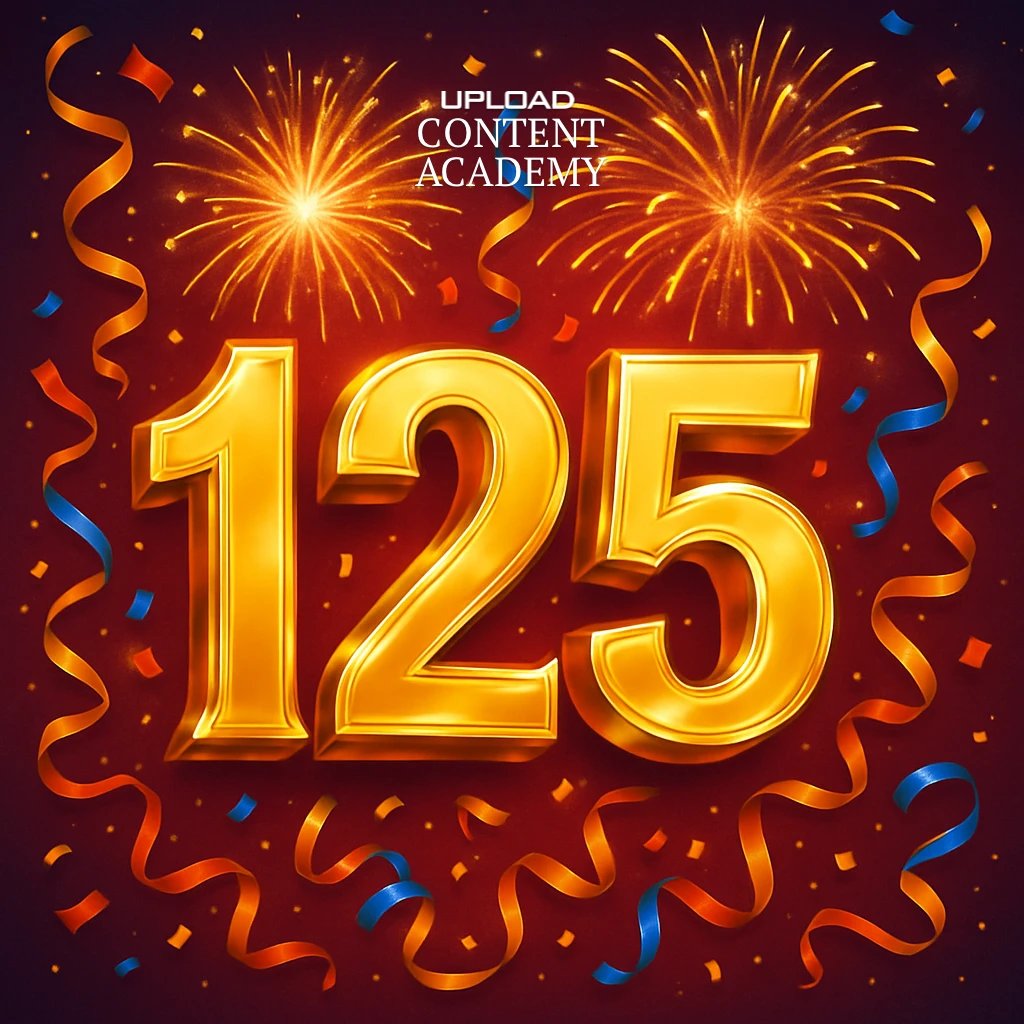 🥳 125 Lektionen haben wir jetzt in der UPLOAD Content Academy! Angefangen haben wir mit 7 (sieben). Eine wachsende, aktuelle, praxisrelevante Lernplattform. Mehr Infos hier: upload-magazin.de/academy/