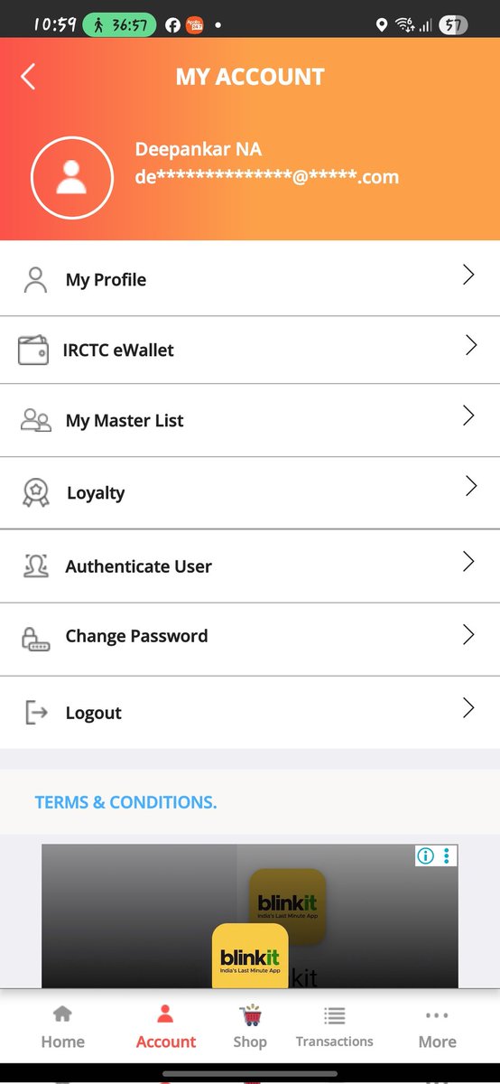 ddeovrat's tweet photo. @RailMinIndia @RailwaySeva Last name is mandatory on irctc app but there is no last name in my identity. How shall I authenticate with Aadhar? It is always popping up name mismatched. https://t.co/q60LfXFDXI