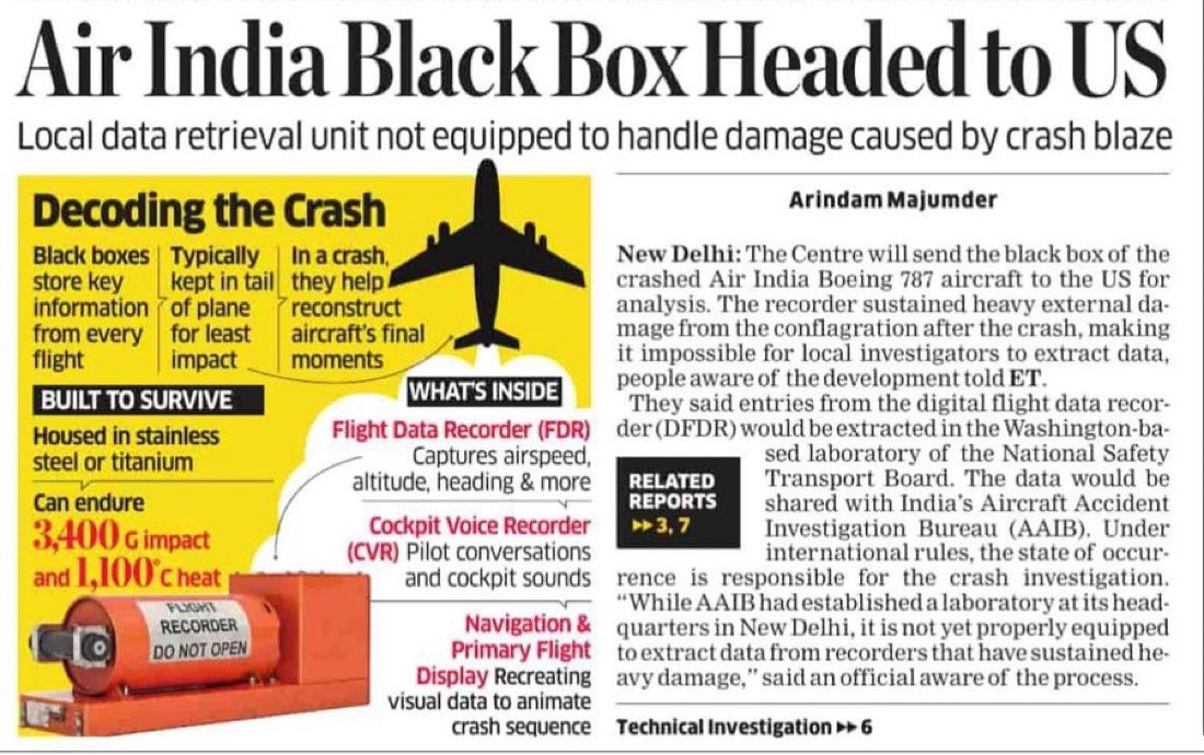 Ajeet Bharti (@ajeetbharti) on Twitter photo рд╡рд╛рд╣ <a href="/DGCAIndia/">DGCA</a>! рдЕрдм <a href="/BoeingAirplanes/">Boeing Airplanes</a> рдХреЗ рдХреНрд░реИрд╢ рдХрд╛ рдмреНрд▓реИрдХрдмреЙрдХреНрд╕ рднреА рдмреЛрдИрдВрдЧ рдХреЗ рд╣реА рджреЗрд╢ рдореЗрдВ рдЦреБрд▓реЗрдЧрд╛! рдХрд┐рддрдиреА рд╡рд┐рдЪрд┐рддреНрд░ рдмрд╛рдд рд╣реИ рдХрд┐ рднрд╛рд░рдд рдХреЗ рдкрд╛рд╕ рдЖрдЧ рд▓рдЧрдиреЗ рдХреЗ рдХрд╛рд░рдг рд╣реБрдИ рдХреНрд╖рддрд┐ рд╕реЗ рдбреЗрдЯрд╛ рдирд┐рдХрд╛рд▓рдиреЗ рдХреА рддрдХрдиреАрдХ рд╣реА рдирд╣реАрдВ рд╣реИред рдорддрд▓рдм, рдХреЗрд╡рд▓ рдкрд╛рдиреА рдореЗрдВ рдХреНрд░реИрд╢ рд╣реЛрдиреЗ рдпрд╛ рдРрд╕реЗ рд╣реА рдорди рдХрд░реЗ рддреЛ рдмреНрд▓реИрдХ рдмреЙрдХреНрд╕ рджреЗрдЦрдиреЗ рдХреА рддрдХрдиреАрдХ рд╣реИ рд╣рдорд╛рд░реЗ рдкрд╛рд╕ред рд╡рд╛рд╣ <a href="/DGCAIndia/">DGCA</a>! рдЕрдм <a href="/BoeingAirplanes/">Boeing Airplanes</a> рдХреЗ рдХреНрд░реИрд╢ рдХрд╛ рдмреНрд▓реИрдХрдмреЙрдХреНрд╕ рднреА рдмреЛрдИрдВрдЧ рдХреЗ рд╣реА рджреЗрд╢ рдореЗрдВ рдЦреБрд▓реЗрдЧрд╛! рдХрд┐рддрдиреА рд╡рд┐рдЪрд┐рддреНрд░ рдмрд╛рдд рд╣реИ рдХрд┐ рднрд╛рд░рдд рдХреЗ рдкрд╛рд╕ рдЖрдЧ рд▓рдЧрдиреЗ рдХреЗ рдХрд╛рд░рдг рд╣реБрдИ рдХреНрд╖рддрд┐ рд╕реЗ рдбреЗрдЯрд╛ рдирд┐рдХрд╛рд▓рдиреЗ рдХреА рддрдХрдиреАрдХ рд╣реА рдирд╣реАрдВ рд╣реИред рдорддрд▓рдм, рдХреЗрд╡рд▓ рдкрд╛рдиреА рдореЗрдВ рдХреНрд░реИрд╢ рд╣реЛрдиреЗ рдпрд╛ рдРрд╕реЗ рд╣реА рдорди рдХрд░реЗ рддреЛ рдмреНрд▓реИрдХ рдмреЙрдХреНрд╕ рджреЗрдЦрдиреЗ рдХреА рддрдХрдиреАрдХ рд╣реИ рд╣рдорд╛рд░реЗ рдкрд╛рд╕ред