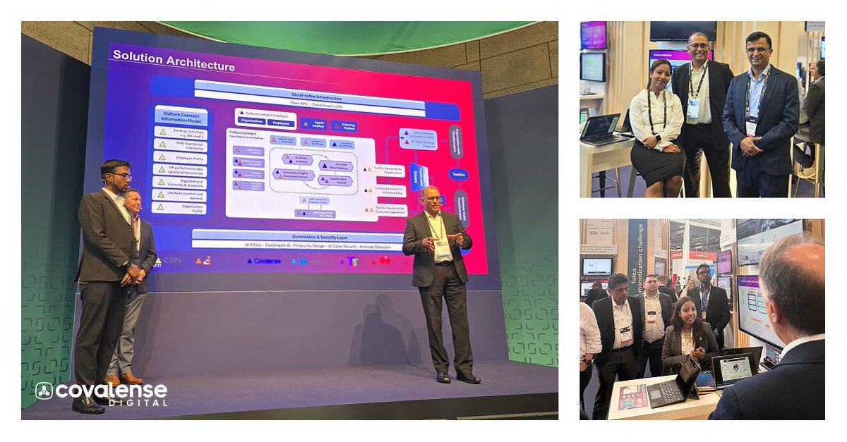 Covalensedigi's tweet photo. Day 2 #DTW2025: We shared how #telecominnovation boosts subscriber growth 2x, enables <100-day #MVNO launches, and cuts OPEX by 60%.

Meet our experts to discuss transformative strategies in DigitalBSS, #APIMonetisation, #CX, &amp; #AIML!

Book a meeting: https://t.co/nB1sbux40i https://t.co/opSYizkrkY