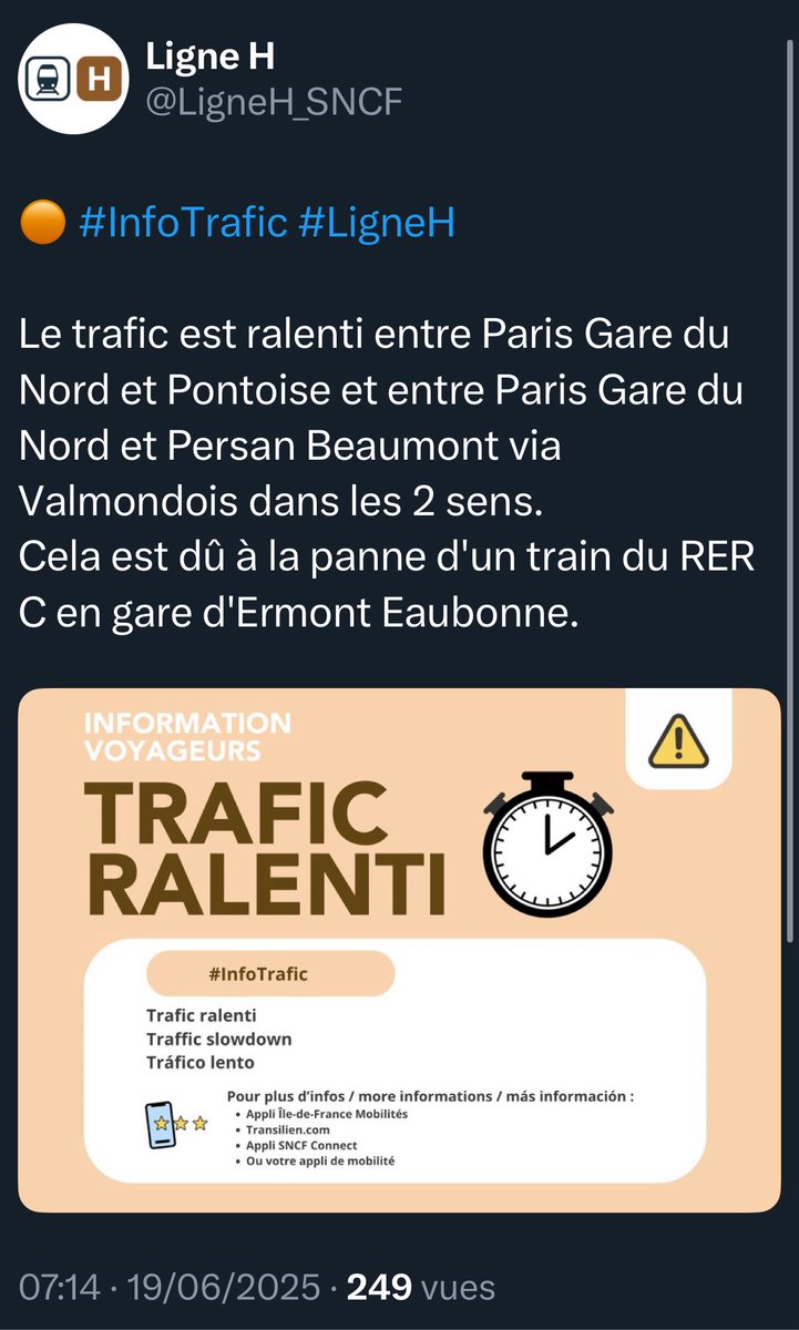 ❌ Le jeudi aussi, c’est la galère dans les transports d’Ile-de-France !

Pannes, manque de personnel de conduite et de maintenance, bus fantômes…

🤔 Où sont passés les investissements et les moyens humains promis par V. Pécresse ?

👉🏼 Témoignez sur stopgalere.fr