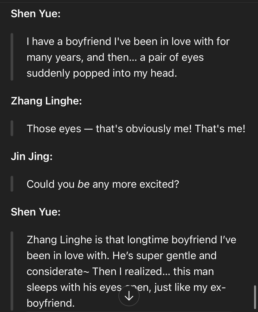 FicMeteo's tweet photo. “From “stepmom” to “girlfriend,” the relationship between ZLH and Shen Yue is more tangled than ever😂”

This out-of-context clips are so funny 😝 

#ShenYue https://t.co/U2edVCbH3S
