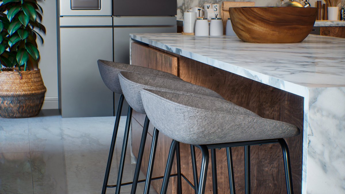 Wolkwhisky's tweet photo. Here we go, 2 beautiful still renders in Pathtracer for the interior kitchen scene, I hope you can enjoy it, Im gonna be realising the video sequences soon. #UnrealEngine #Render #Pathtracer #Megascans #Archviz https://t.co/vSXA12AhYK