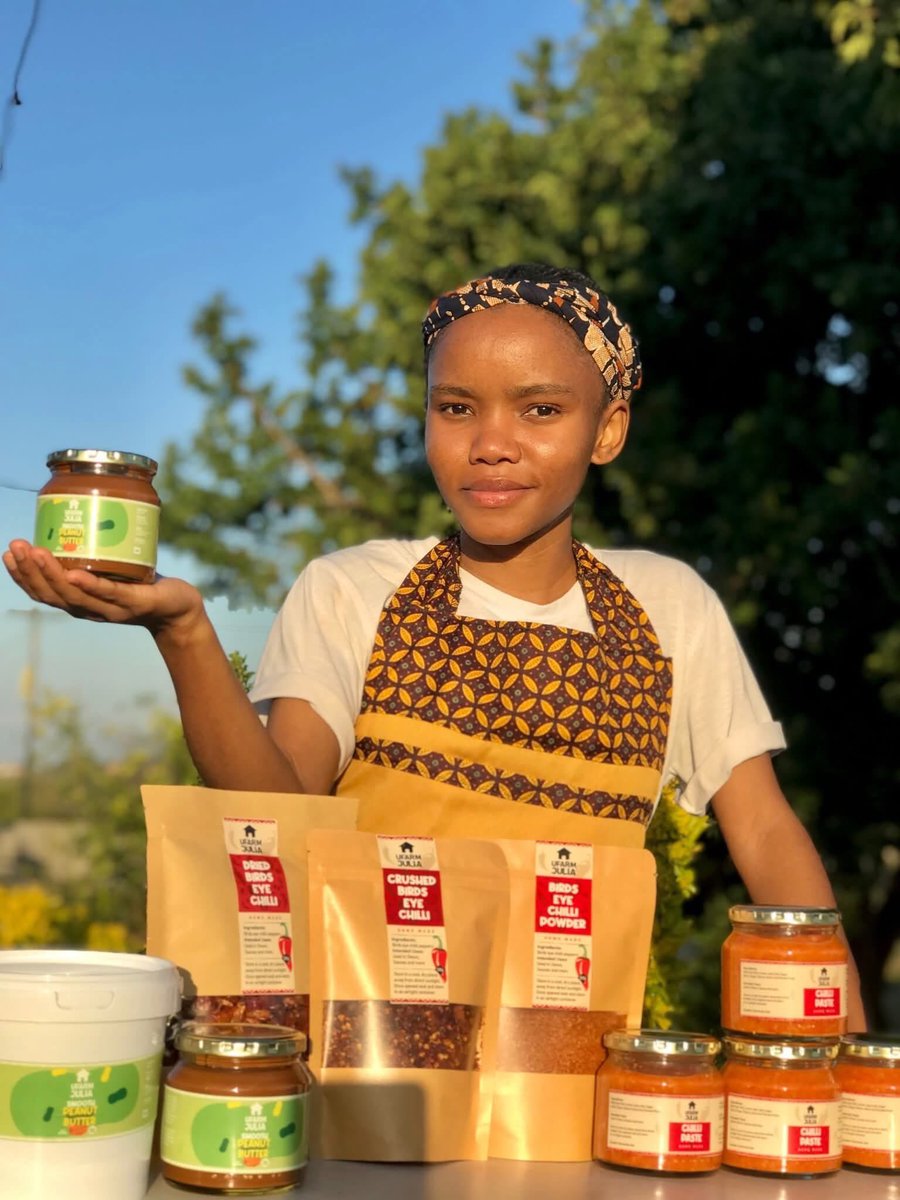 Introducing Sinethemba Zwane, an organic farmer from Ndwedwe, KZN, crafting her signature UFarm Julia Organic Peanut Butter, priced at R45 per jar. She’s now debuted her fiery UFarm Julia Chilli Sauce. Let’s make her a household name!