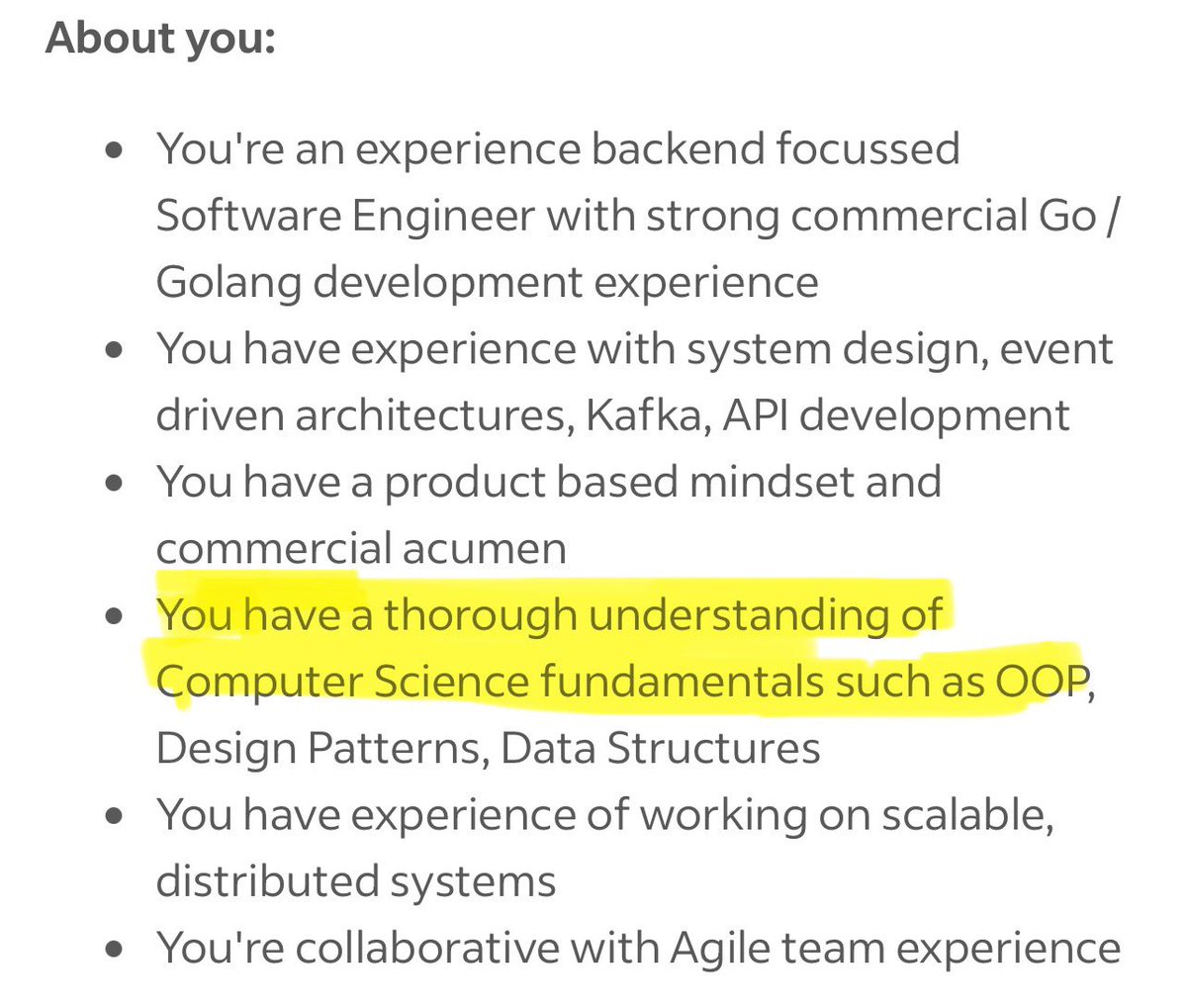 slimjimmy_dev's tweet image. strong computer science fundamentals such as OOP