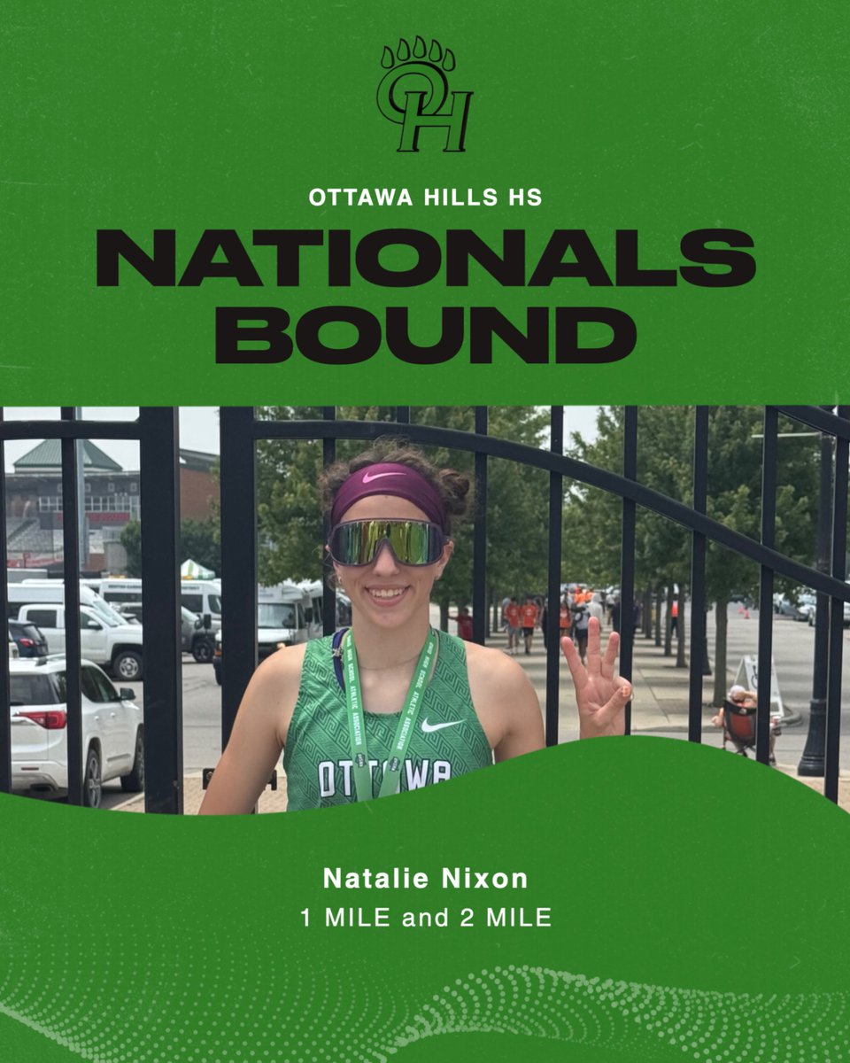 Freshman Natalie Nixon will be competing at the New Balance National Track &amp; Field Championships in Philadelphia, Pa. tonight and tomorrow, running in the 1 mile and 2 mile #GreenBearNation