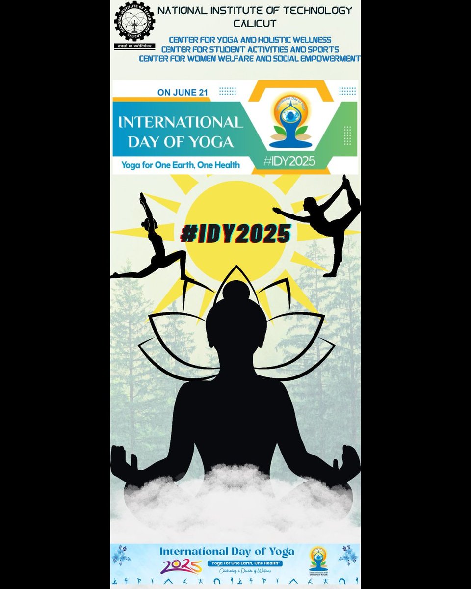 NIT Calicut Official (@nitcofficial) on Twitter photo International Day of Yoga
<a href="/EduMinOfIndia/">Ministry of Education</a> <a href="/AICTE_INDIA/">AICTE</a> <a href="/PMOIndia/">PMO India</a> <a href="/dpradhanbjp/">Dharmendra Pradhan</a> <a href="/PIB_India/">PIB India</a> <a href="/PIBFactCheck/">PIB Fact Check</a>
#IDY2025 #YogaForOneEarthOneHealth #InternationalDayofYoga2025 #InternationalDayofYoga International Day of Yoga
<a href="/EduMinOfIndia/">Ministry of Education</a> <a href="/AICTE_INDIA/">AICTE</a> <a href="/PMOIndia/">PMO India</a> <a href="/dpradhanbjp/">Dharmendra Pradhan</a> <a href="/PIB_India/">PIB India</a> <a href="/PIBFactCheck/">PIB Fact Check</a>
#IDY2025 #YogaForOneEarthOneHealth #InternationalDayofYoga2025 #InternationalDayofYoga
