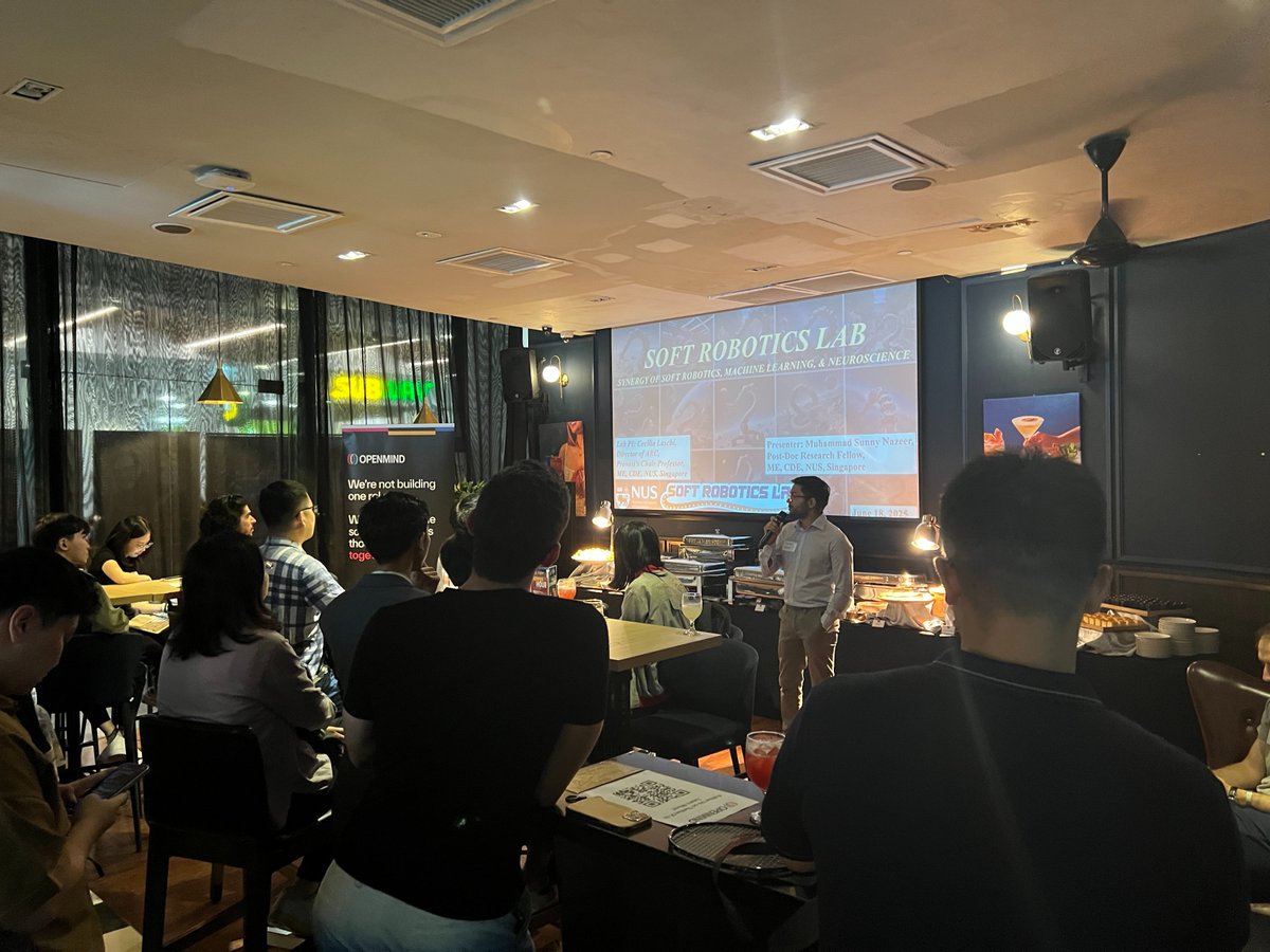 Big thanks to everyone who packed out our happy hour with <a href="/DCGco/">DCG</a>, <a href="/NUSingapore/">NUS</a> Engineering, and <a href="/UnitreeRobotics/">Unitree</a> at <a href="/superai_conf/">SuperAI</a> yesterday.

Turns out the sweet spot is where deep research meets real robots—and real humans. Whether you're building, deploying, or just curious,