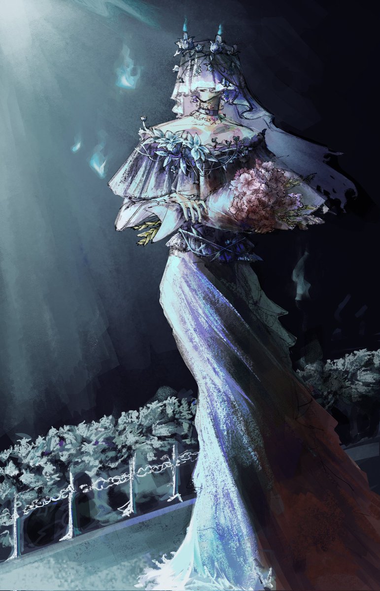 ursaeeee's tweet image. #第五人格 #IdentityV #Entomologist #mellyplinius 
Gladioluses are not recommended to be used in bride's bouquet, as they are symbolize misfortune and lead to the unhappy marriage.