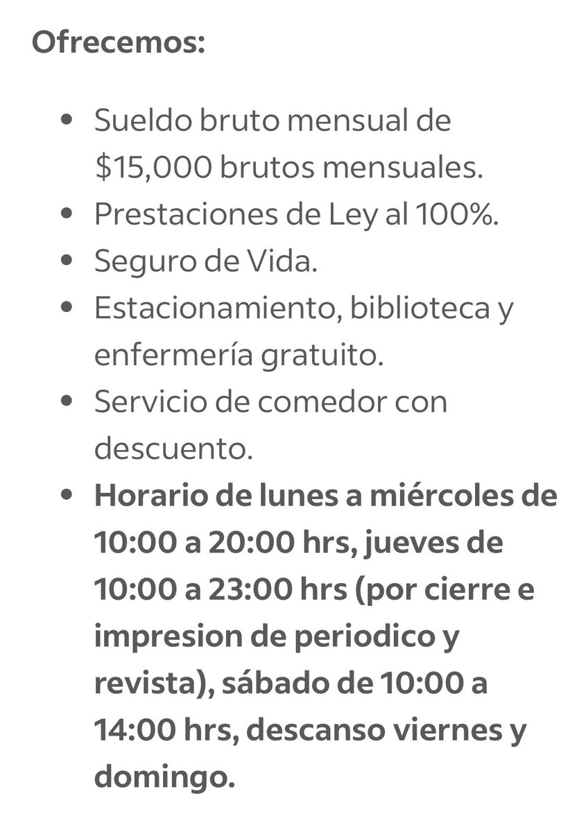 Observa_Mexic0's tweet photo. Qué barbaridad con las ofertas laborales de la Comunidad Judía, lo peor no es el sueldo, sino los horarios. Cómo ves @TrabajosMierda https://t.co/HTWLyL8e81