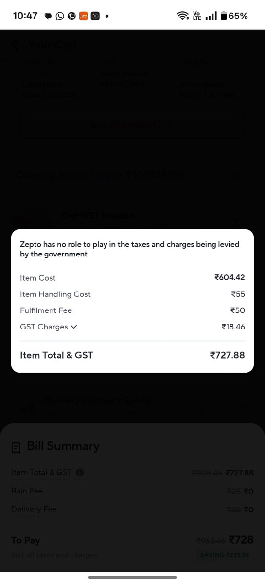 indian citizen (@casajalgupta) on Twitter photo <a href="/ZeptoNow/">Zepto</a> shame on zepto.. they don't share detailed breakup of itemized bill and charges . Handling and fulfilment charges are hidden and not displayed .. how come these are govt charges...<a href="/aajtak/">AajTak</a> <a href="/ZeeBusiness/">Zee Business</a> <a href="/FinMinIndia/">Ministry of Finance</a> <a href="/PMOIndia/">PMO India</a> <a href="/jagograhakjago/">Consumer Affairs</a> <a href="/consumeraction/">Consumer Action</a> <a href="/BJP4India/">BJP</a> <a href="/ZeptoNow/">Zepto</a> shame on zepto.. they don't share detailed breakup of itemized bill and charges . Handling and fulfilment charges are hidden and not displayed .. how come these are govt charges...<a href="/aajtak/">AajTak</a> <a href="/ZeeBusiness/">Zee Business</a> <a href="/FinMinIndia/">Ministry of Finance</a> <a href="/PMOIndia/">PMO India</a> <a href="/jagograhakjago/">Consumer Affairs</a> <a href="/consumeraction/">Consumer Action</a> <a href="/BJP4India/">BJP</a>