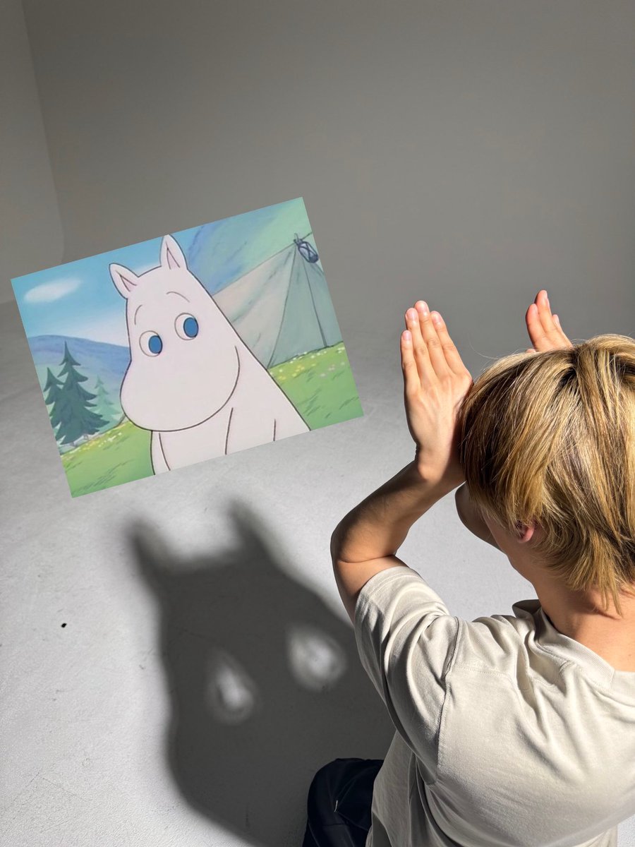 helloxsedae's tweet image. 욜 세계 최초 무민 그림자