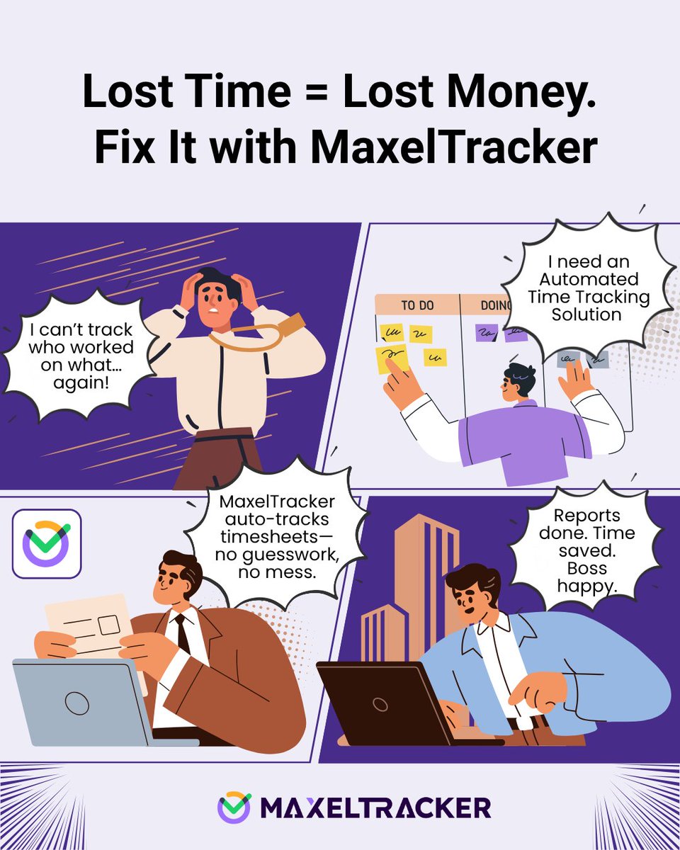 maxeltracker's tweet image. 🧠 “Wait… Who did what again?”

📅 Time tracking shouldn&apos;t feel like detective work.

MaxelTracker auto-tracks your team’s time.

Book a demo: maxeltracker.com/contact-us

🎯 Start free trial: dashboard.maxeltracker.com/organisation/r…

#MaxelTracker #TimeTrackingMadeEasy #SaaSProductivity