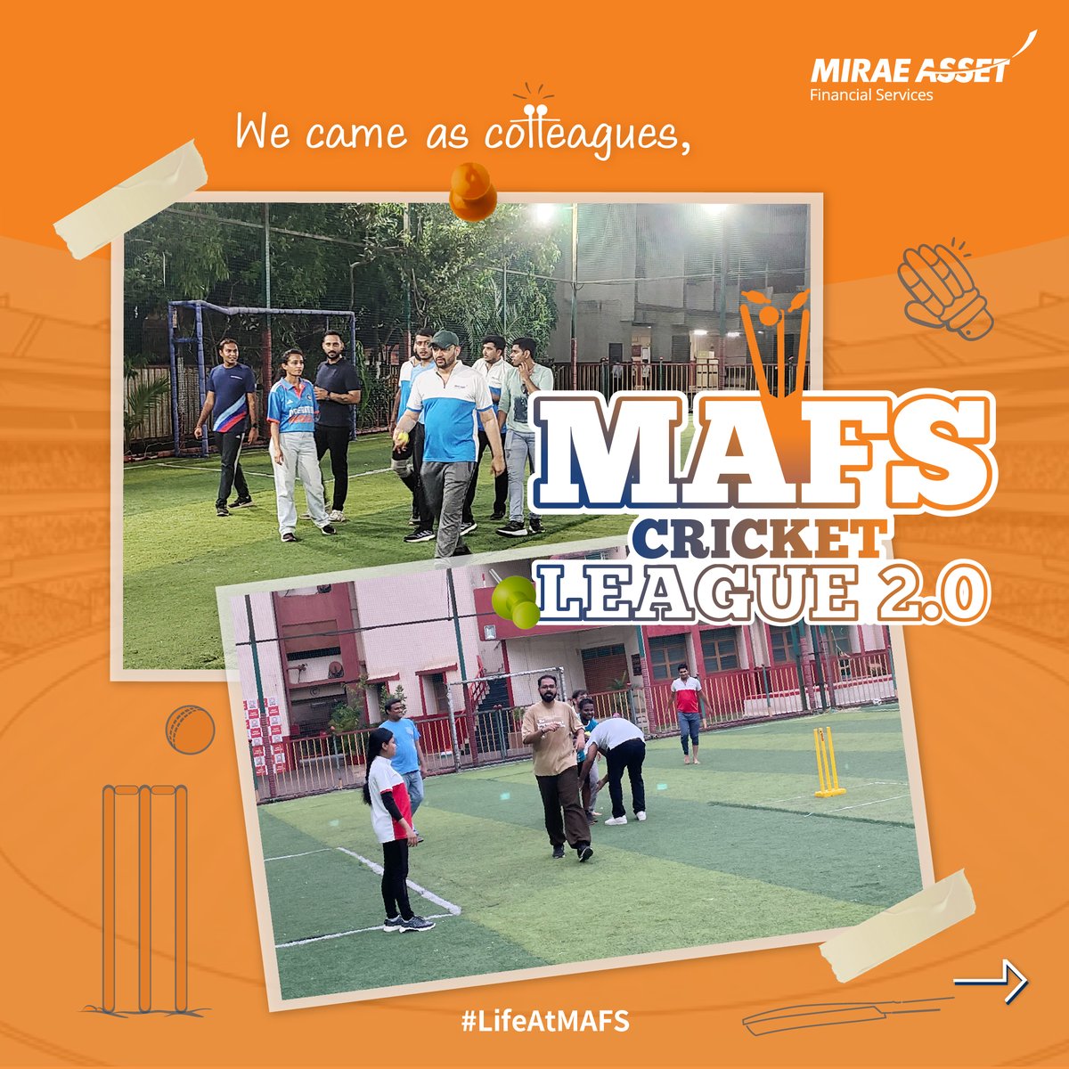 MiraeAssetFin's tweet photo. MAFS Cricket League 2.0 wasn’t just about runs and wickets, it was about bonding and being one team on and off the field! 🏏
Here’s to moments we’ll never forget and the people who made them.🏆
#MAFSCricketLeague2 #Cricket #LifeAtMAFS #BeyondWork https://t.co/PsVSKNgxtb