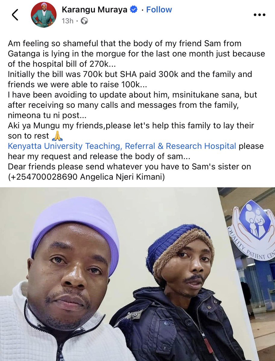 BravinYuri's tweet photo. The comments under this post by Karangu Muraya AKA Mr.SHA tells you the mood among Kenyans. The cooking is by Professional Chefs. 

Thread: https://t.co/D8pUS6FIM0