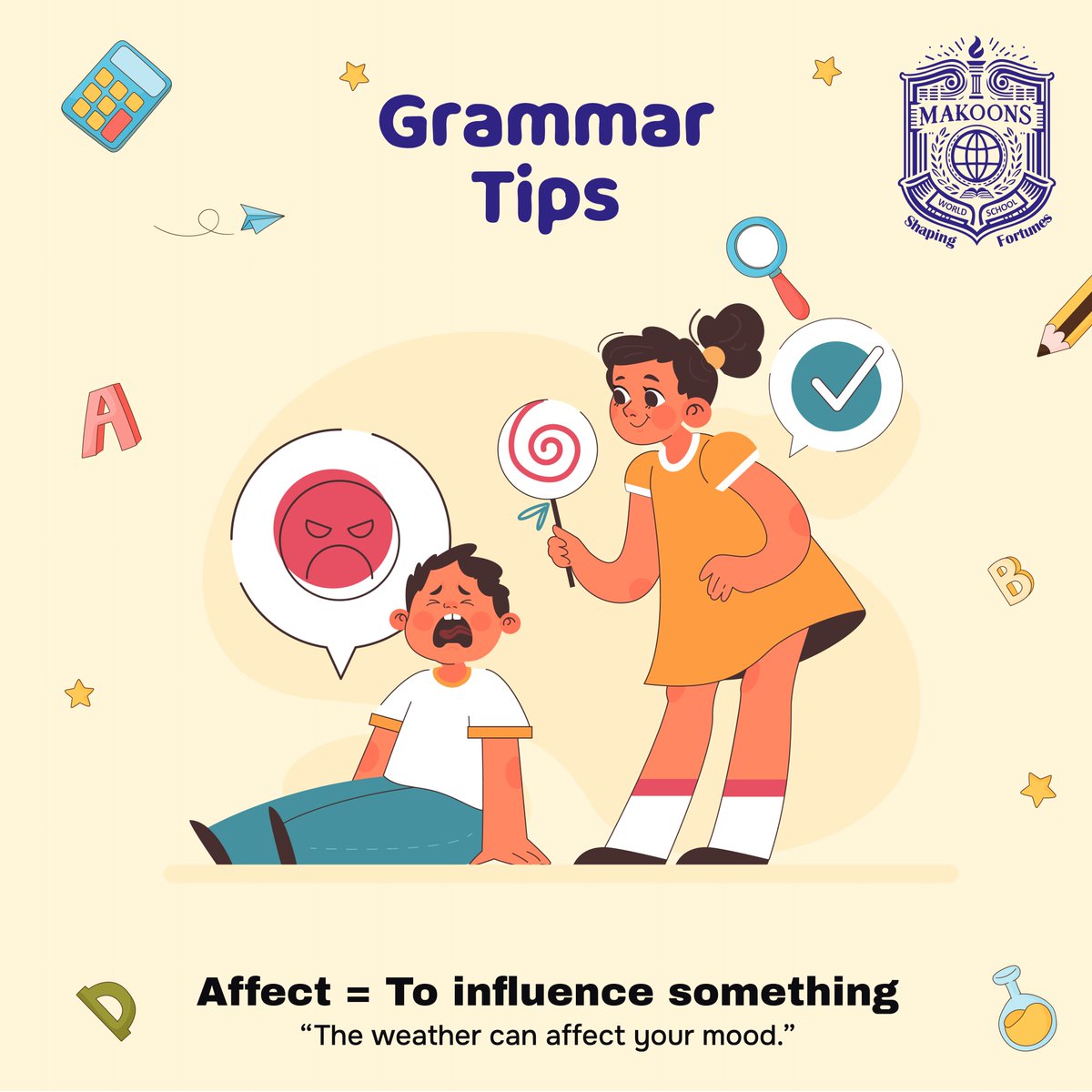 MakoonsWorld's tweet image. Affect is the action, effect is the outcome. Simple grammar power!🤓
#GrammarTips #AffectVsEffect #WriteRight #GrammarHack #WordWisdom #ContentNerd