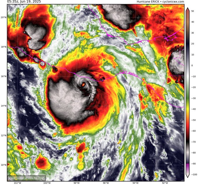 Exemple de contenu de sac de survie pour l'ouragan Erick Mexique