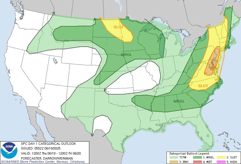 12:54am CDT #SPC Day1 Outlook Enhanced Risk: across the Middle Atlantic spc.noaa.gov/products/outlo…