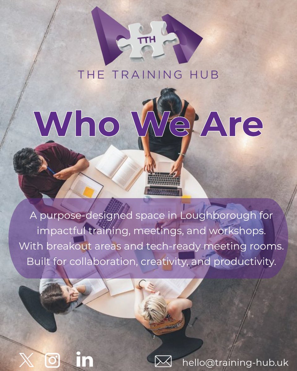 traininghub_uk's tweet photo. We are The Training Hub .Loughborough’s go to space for training, meetings &amp; co-working. Designed for productivity, creativity &amp; connection.

Book via link in bio

#TheTrainingHub #TrainingSpaceLoughborough #CoworkingUK #WorkspaceSolutions #rentaspace https://t.co/1gw6m4qON0