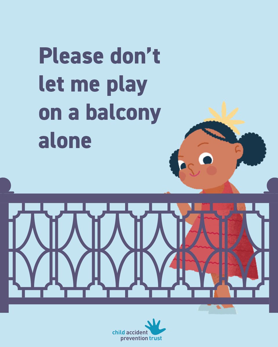 Young children can and, too often, do fall from balconies and suffer serious injuries. That’s why it’s so important to keep young children away from balconies unless they are supervised and keep balcony doors locked when not in use. 

#ChildSafety #ChildHealth #SummerSafety