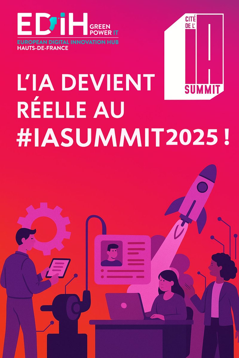 IA en action : maintenance, écoconception, client augmenté. Rejoignez-nous pour des démonstrateurs concrets 💡🤖 #IA #TechForGood