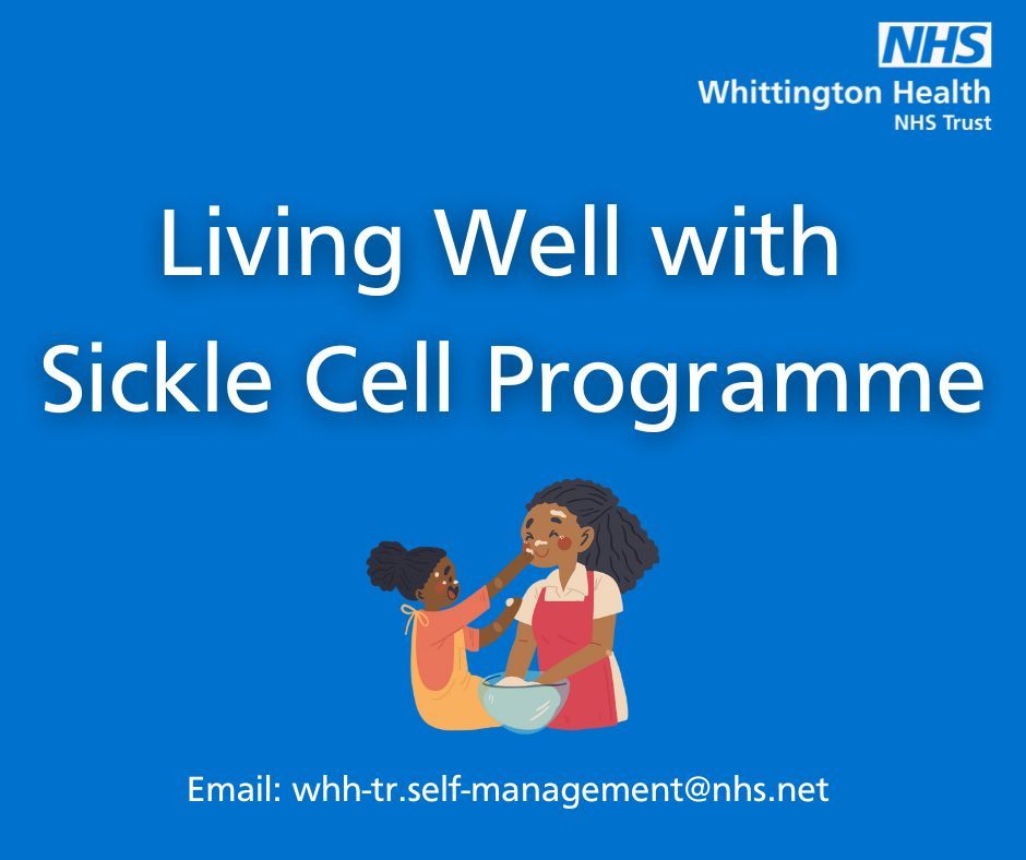 Today is #WorldSickleCellDay.

Did you know that we run a 'Living Well with Sickle cell' self management programme? Come along to connect with others and learn ways to self-manage sickle cell disorder.

More information on our website: buff.ly/5qJUt2x