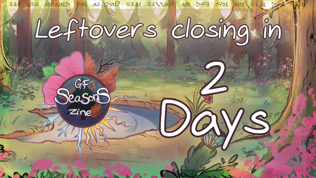 We close forever on Saturday June 21!  So if you've been interested in getting the zine or merch, you can go here: gfseasonszine.bigcartel.com
 Your items will be shipped/emailed to you next week when the shop closes! #Fanzine