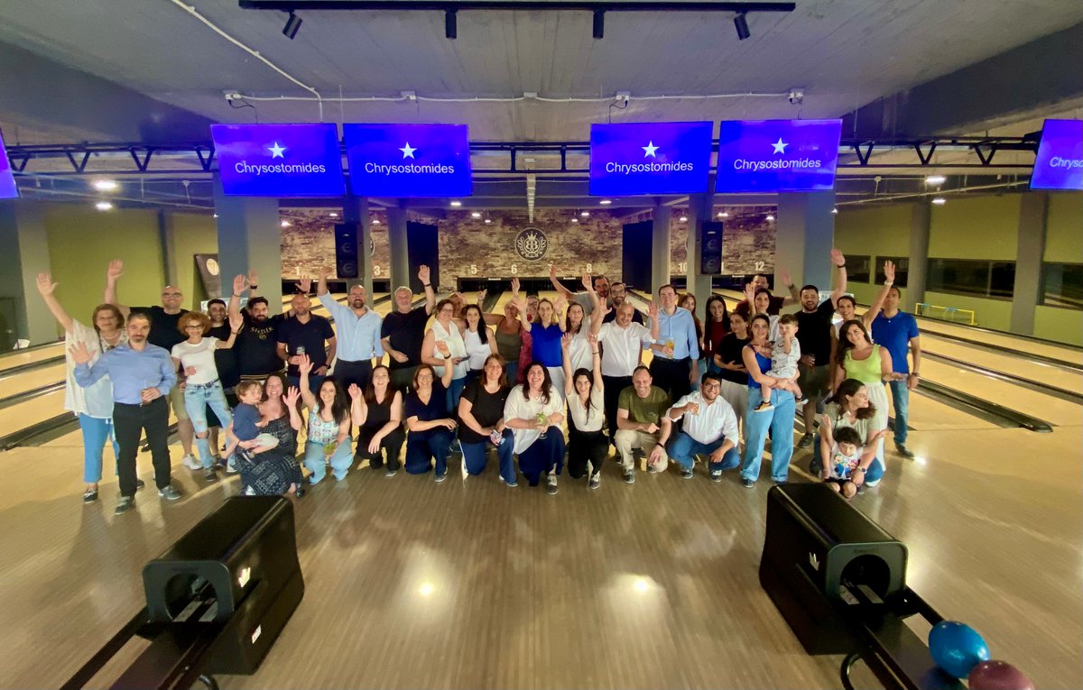 Objection: lack of fun?
Overruled. 🎳
Our firm's members hit the bowling lanes for a night of strikes, spares, clear misses 😀and some well-deserved downtime. Work hard, bowl harder!
#LawFirmLife #TeamBuilding #StrikeYourCase #Chrysostomides #YourPartnerAtEveryTurn